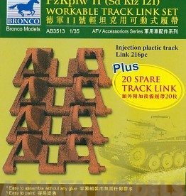 АВ3513 Траки на танк PzKpfw II (Bronco Models) 1/35 Bronco Models