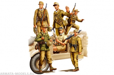 84410 Немецкая пехота  GERMAN AFRICA CORPS Hobby Boss