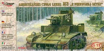 72670 Танк M3 US Light Tank First Hundred