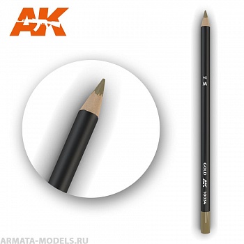 AK10034 Карандаш для везеринга Watercolor Pencil Gold (Box - 5 units)