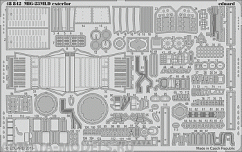 48842 Фототравление MiG-23MLD exterior для модели Трумпетер