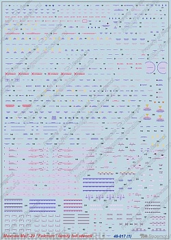 48017 Декаль Микоян МиГ-29 технические надписи