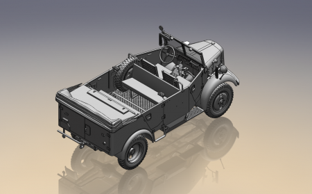 35525 Мерседес L1500A (Kfz.70), Германский автомобиль ICM