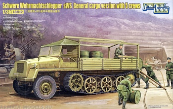 L3512 Сборная модель WWII German sWS General Cargo Version/w 5 crews