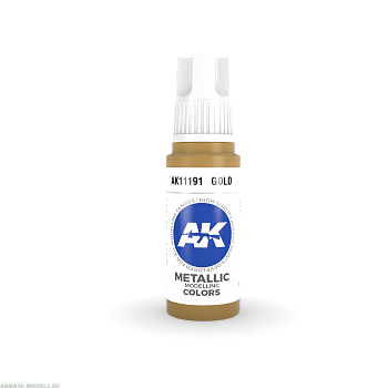 AK11191 Краска акриловая Gold 17ml
