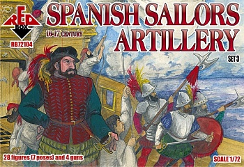 RB72104 Фигуры Spanish Sailors Artillery 16-17 century