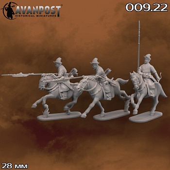 009.22АП Фигуры Ойратская конница, XVII в (набор 2)