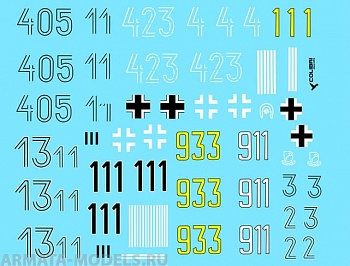 35012CD Декаль Pz  VI  Tiger I  -  Part II  SS-Pz.Div- LSSAH, Das Reich, Totenkorf 1/35