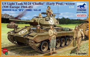 CB35069 Набор фигурок Танк US Light M-24 Chaffee (NW Europe 1944-45)
