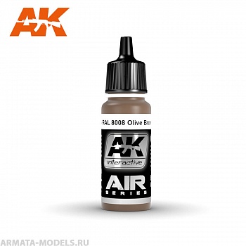 AK2164 Акриловая краска RAL 8008 Olive Brown (Olivbraun)17ml