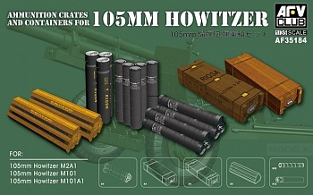 AF35184 105mm HOWITZER AMMO 1:35