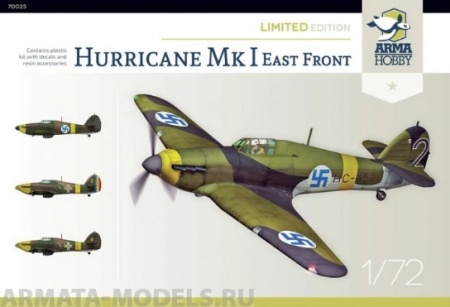 AH70025 Самолет Hurricane Mk I Eastern Front Arma Hobby