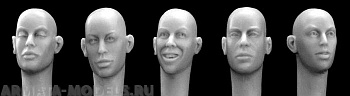 HH10 5 different female heads - no hair!