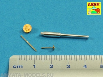 ABR-35-L-212  Дополнения для  Set of barrels for Soviet tank T-50 45 mm 20K x 1 pcs.; 7,62 mm DT x 2 pcs. для Hobby-Boss model 1/35