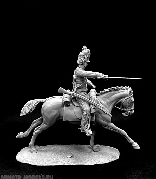 CHM-54305(M). Британский драгун (или Шотландский Серый), 1812-15 гг. Материал - белый металл.