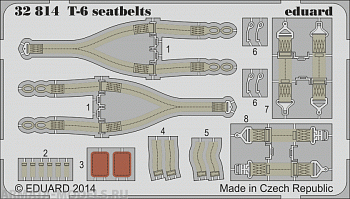 32814ED  T-6 seatbelts (for KITTY HAWK kit) 1/32