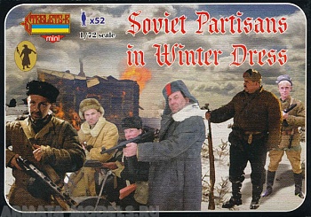 72M084ST Фигуры Soviet Partisans in Winter Dress