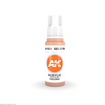 AK11060 Краска акриловая Sickly Pink 17ml