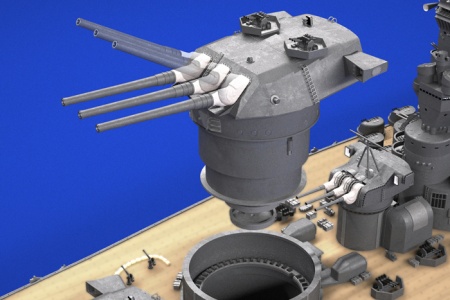 78025 Японский линкор Yamato с набором фототравления Tamiya