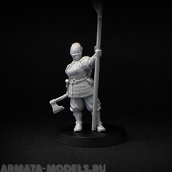 BV-dagmar Игровая миниатюра  fem. viking with standard МКЭ. Викинг со стандартом