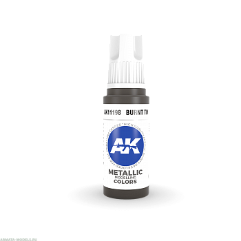 AK11198 Краска акриловая Burnt Tin 17ml