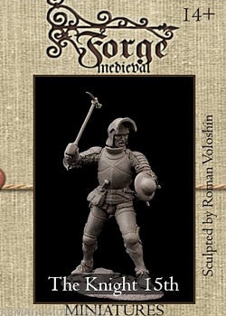 C-75-002 Фигура Европейский рыцарь 15 век 75мм