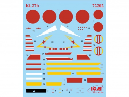 72202 Кі-27b Японский истребитель ICM