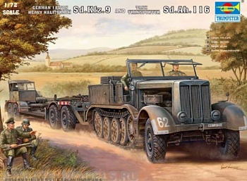 07275P Sd.Kfz.9 (18t) Half-track & Sd.Ah.116 Trailer