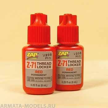 PT71 Фиксатор резьбы высокой прочности (красный), 6 мл