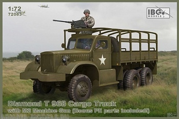 IBG72083 Грузовик Diamond T 968 Cargo Truck with M2 Machine Gun (Bonus PE parts)