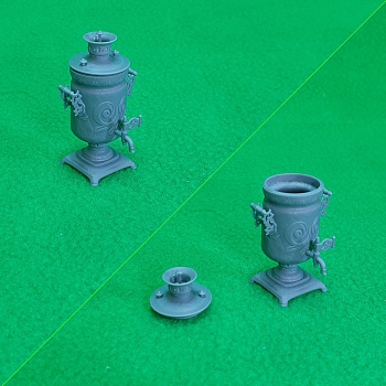 6041 самовар "бочка" масштаб 1:12