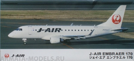 11102 Самолёт J-AIR EMBRAER 170 Hasegawa