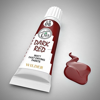 LS-08 Краски специальные быстросохнущие, на основе льняного масла. 20 мл цвет красный тёмный