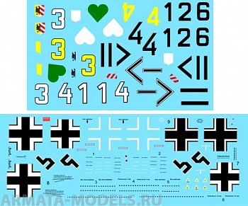 72053CD Декаль Fw-190 A4 Jg 54  1/72