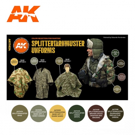 AK11624 Набор красок SPLITTERMUSTER UNIFORM 3G