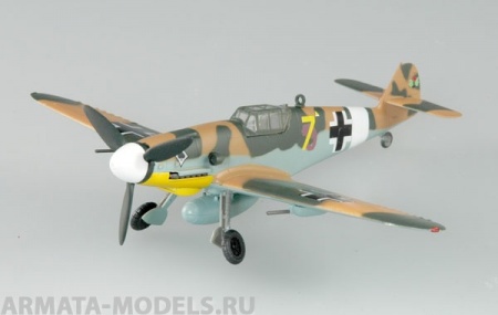 37252EM Самолет Мессершмитт BF-109G-2 III./JG53 1943 г. Тунис Easy Model
