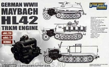 L3517 Сборная модель WWII German Maybach HL42 TUKRM Engine set(for sdkfz250 DEMAG sdkfz11)