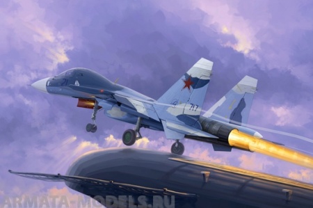 01669 Самолёт  Су-33УБ Flanker D  Trumpeter