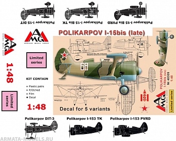 AMG48309 Самолет И-15бис поздний