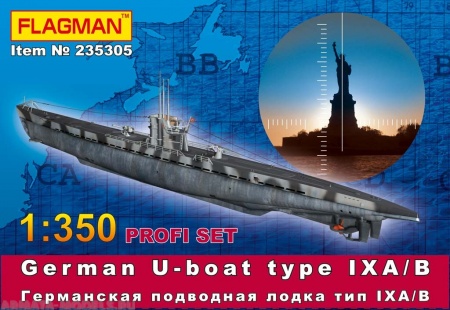 235305F Германская подводная лодка тип IX A/B Profi Set Флагман