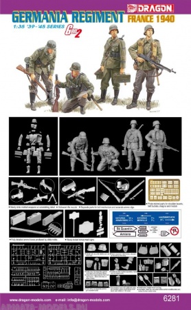 Набор фигурок 6281Д Солдаты Germania Regiment (France 1940) Dragon