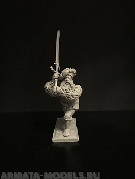 350ТБ Пеший ландскнехт (мастер меча) замахивающийся двуручным мечем ,