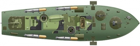 5602ИТ Катер Elco 80` Torpedo Boat PT-596 Italeri