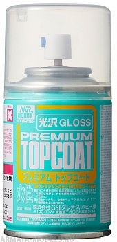 B-601 Финишный глянцевый лак премиум класса MR.HOBBY  MR.PREMIUM TOPCOAT GLOSS 88мл