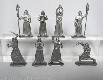 WAB006Silver Набор фигур Тайный орден мертвого пламени (серебристый)