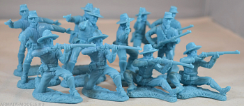 TSSD15 Фигуры US Civil War Dismounted Cavalry (12 x 1/32 figures)