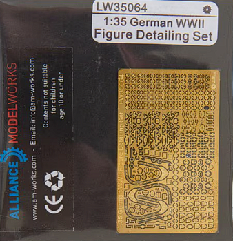 LW35064 WWII German badges and other metal insignias for detailing figures.