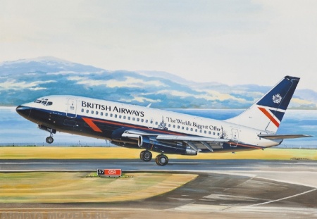 ЕЕ14469 Aвиалайнер В-737-200 British Airwais Восточный экспресс